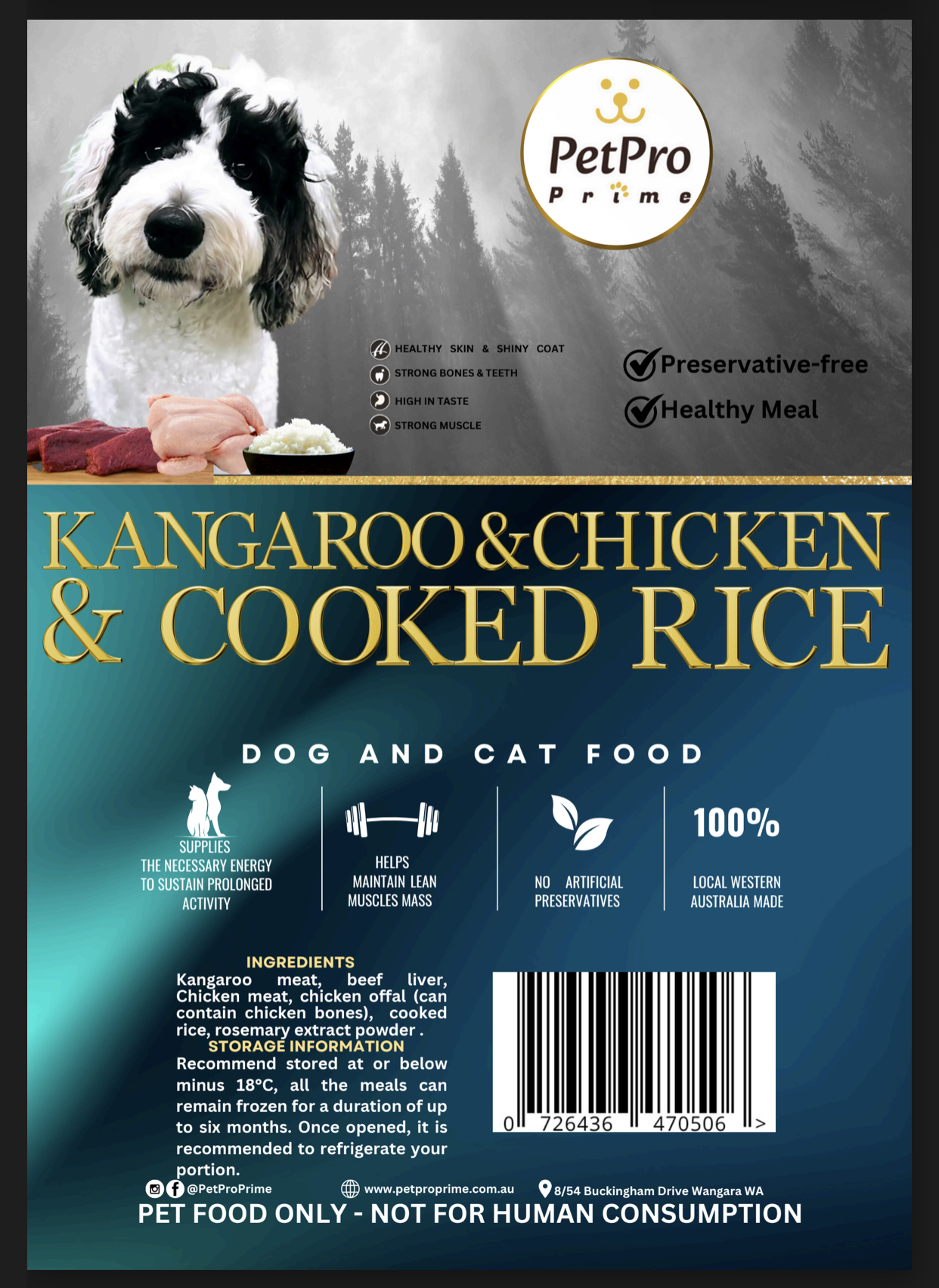 Kangaroo & Chicken & Cooked Rice