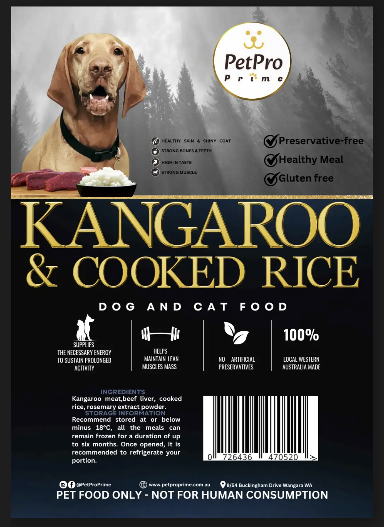 Kangaroo & Cooked Rice